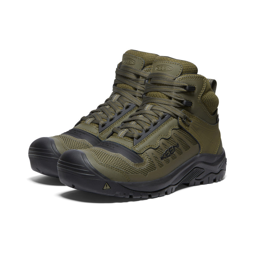Men's Reno Waterproof Mid (Soft Toe) | Dark Olive/Black - Image 2