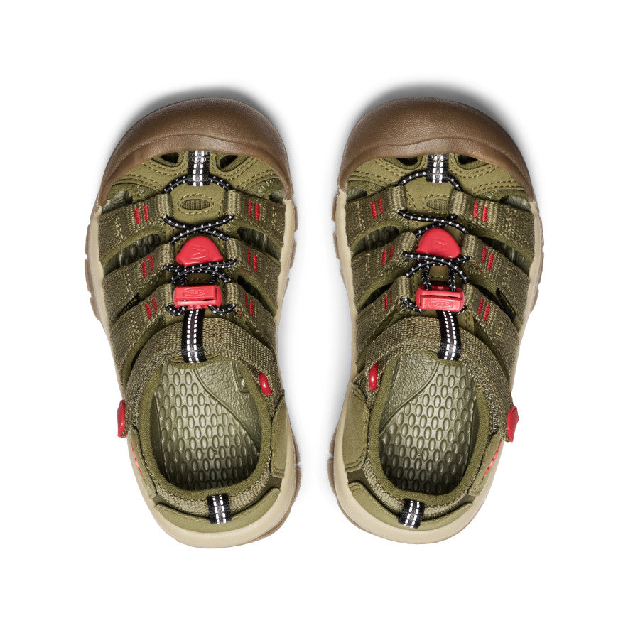 Little Kids' Newport H2 | Martini Olive/Aura Orange - Image 4