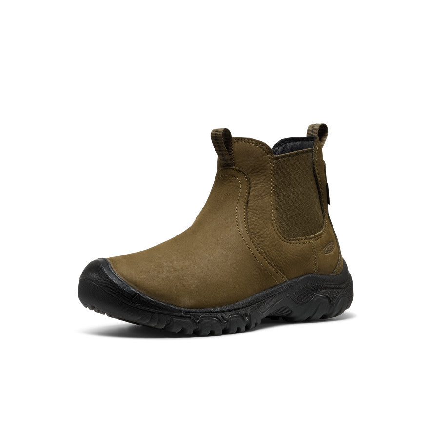 Women's Greta II Waterproof Chelsea | Dark Olive/Black - Image 3