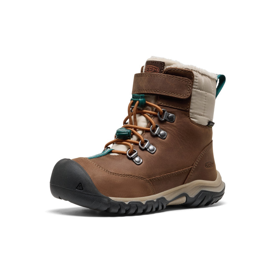 Little Kids' Kanibou Waterproof Winter Boot | Dark Earth/Roasted Pecan - Image 3