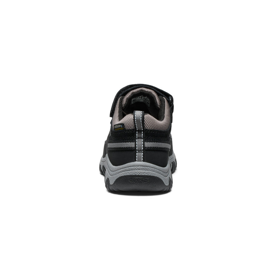 Little Kids' Targhee IV Waterproof Hiking Shoe | Black/Steel Grey - Image 5