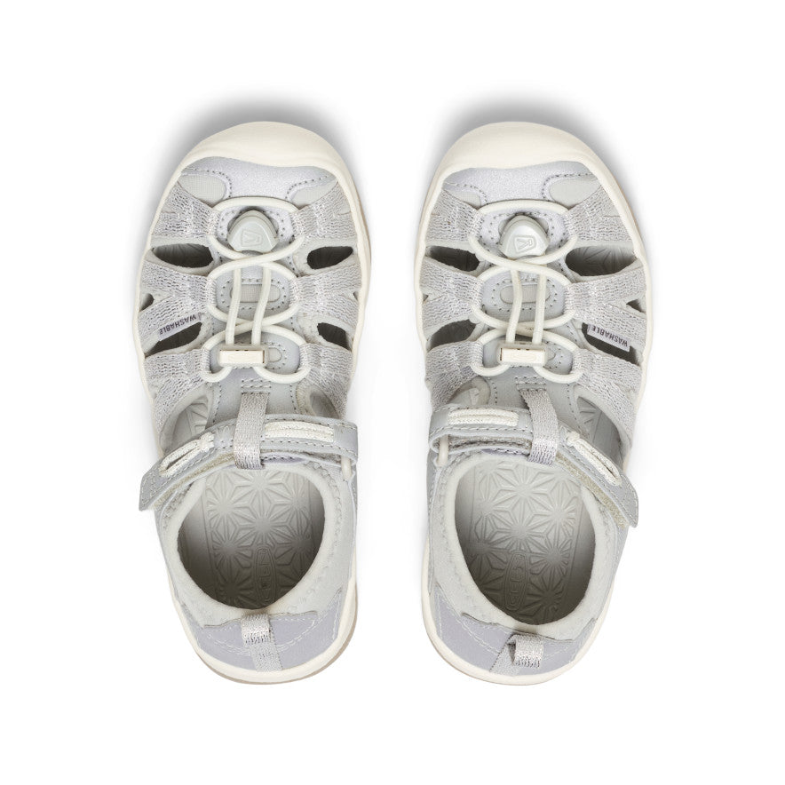 Little Kids' Moxie Sandal | Silver - Image 4
