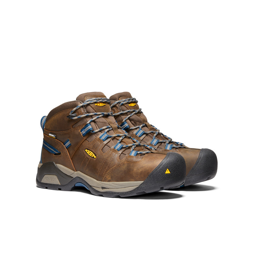 Men's Detroit XT Waterproof Boot (Steel Toe) | Cascade Brown/Orion Blue - Image 2