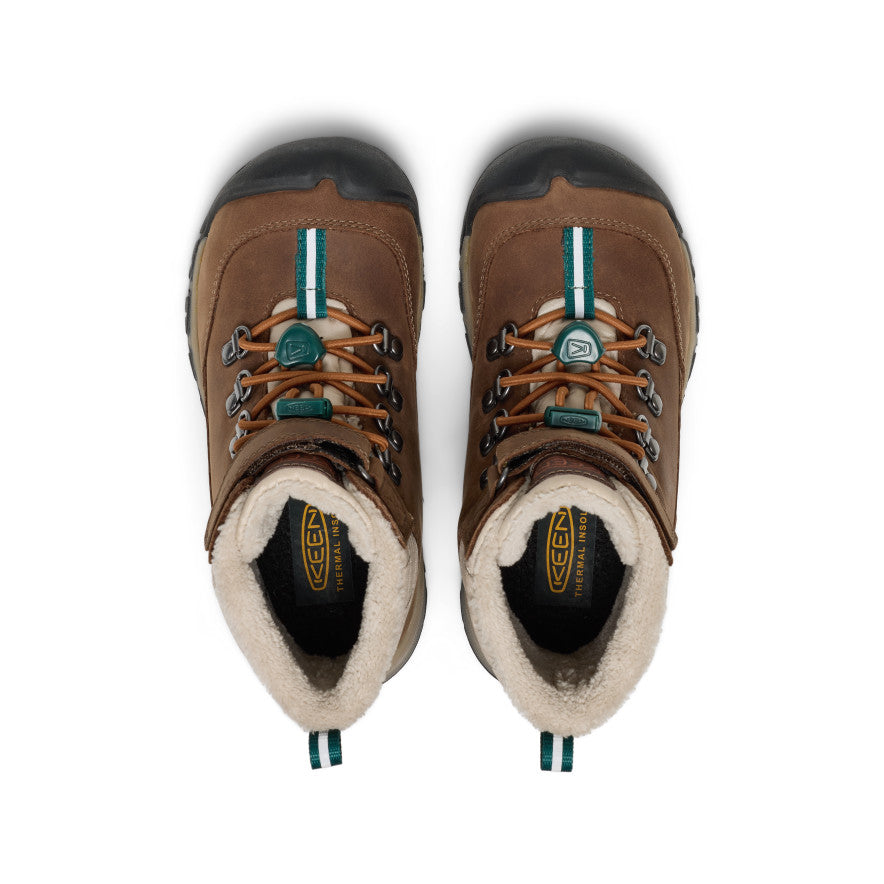 Little Kids' Kanibou Waterproof Winter Boot | Dark Earth/Roasted Pecan - Image 4