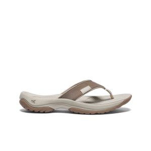Women's Kona Leather Flip-Flop | Brindle/Silver Birch