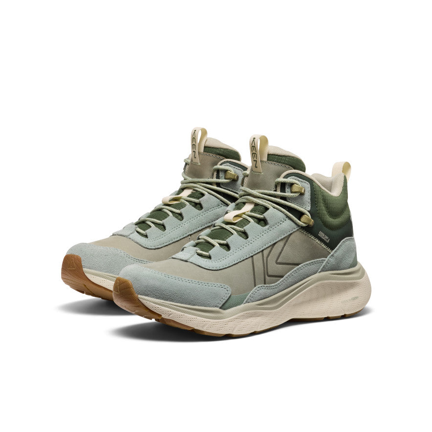 Women's Leiki Waterproof Leather Hiking Boot | Iceberg Green/Bronze Green - Image 2
