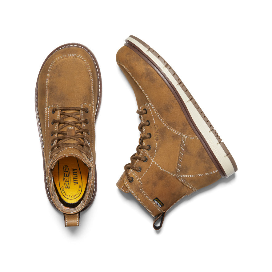 Women's San Jose 6 Waterproof Boot (Aluminum Toe) | Almond/Gum - Image 4