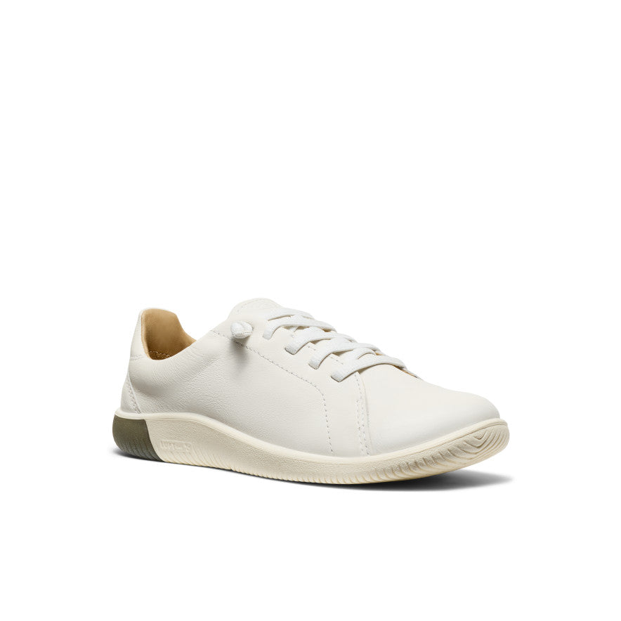 Women's KNX Leather Sneaker | Star White/Star White - Image 3