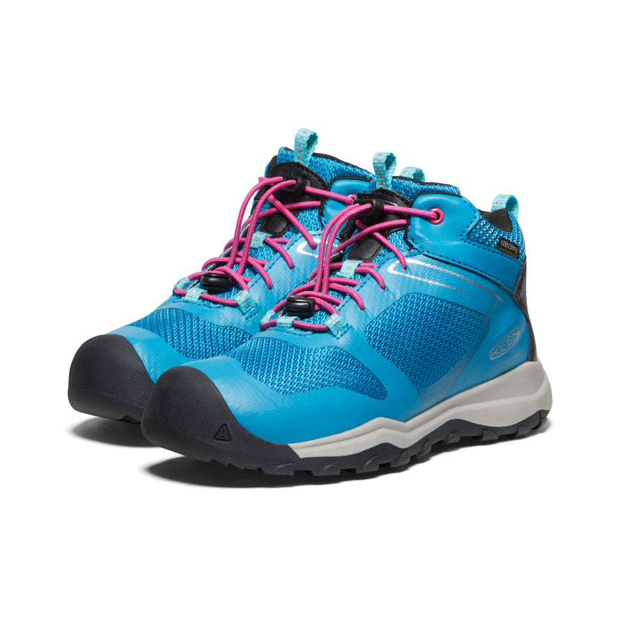 Big Kids' Wanduro Waterproof Boot | Fjord Blue/Fuchsia Purple - Image 2