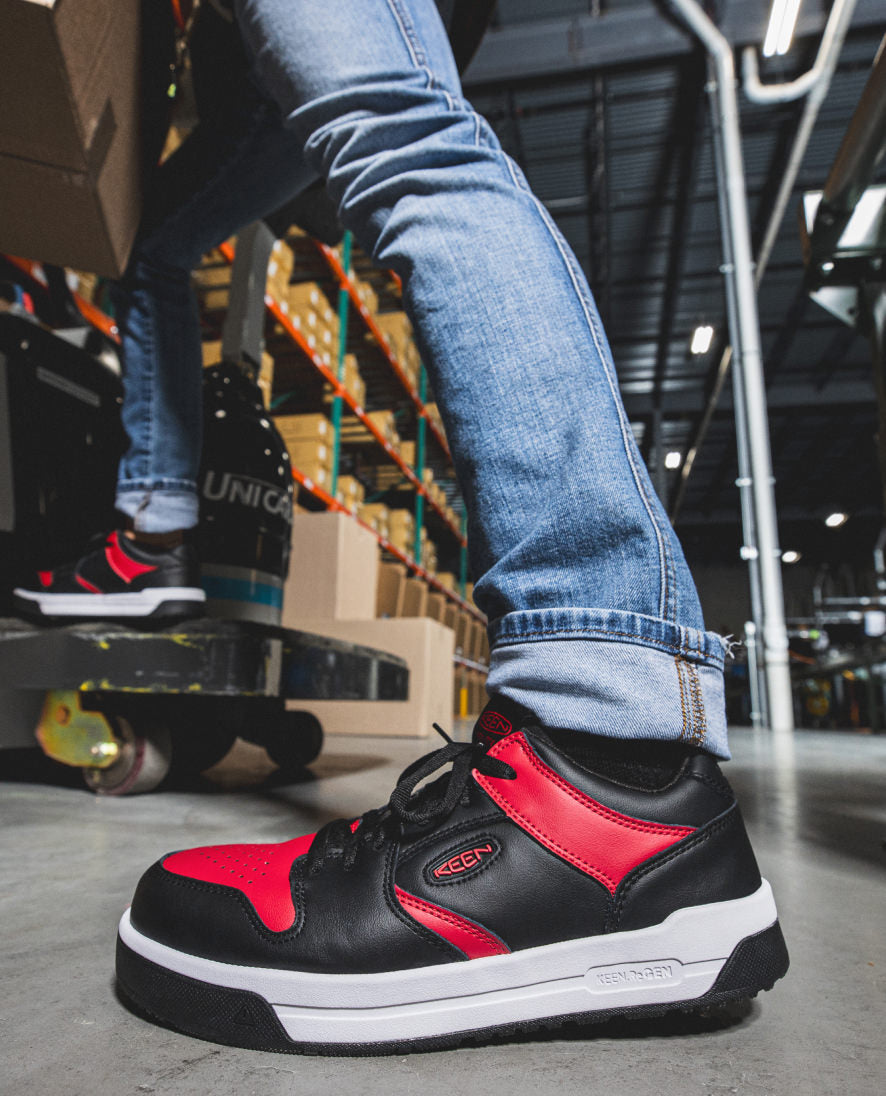 Men's Overton Work Shoe (Carbon Toe) | Salsa/Black - Image 9