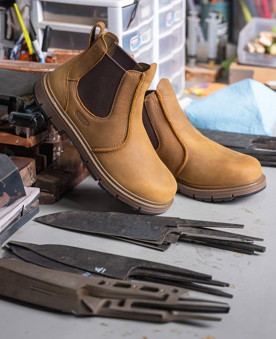 Men's San Jose Chelsea 90° Heel Boot (Soft Toe) | Belgian/Gum - Image 9