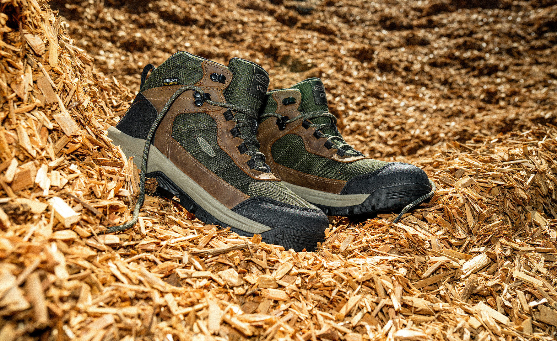 Men's Skokie Waterproof Work Boot (Soft Toe) | Forest Night/Black - Image 7