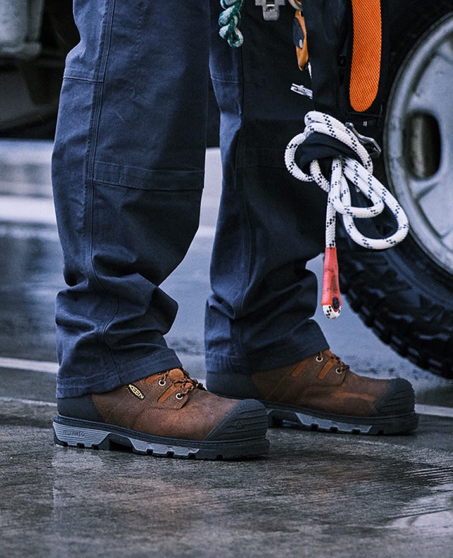 Men's Camden 6 Waterproof Boot INT MET (Carbon Toe) | Leather Brown/Black - Image 8