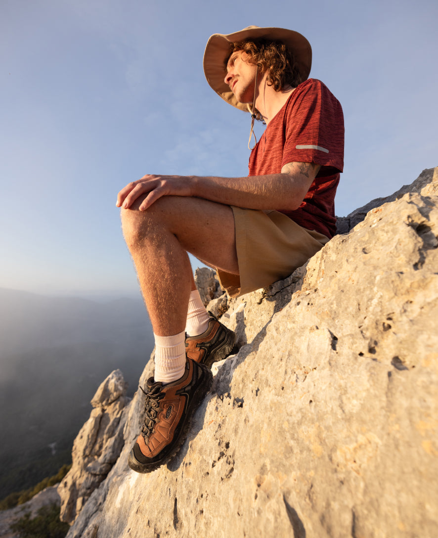 Men's Targhee IV Waterproof Hiking Shoe | Sea Turtle/Roasted Pecan - Image 9