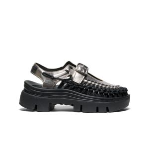 All Gender UNEEK PLT Mary Jane Sneaker | Silver/Black
