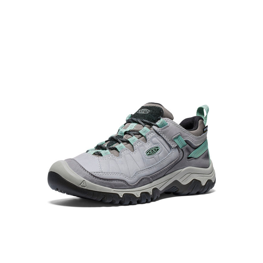 Women's Targhee IV Wide Waterproof Hiking Shoe | Alloy/Granite Green - Image 3