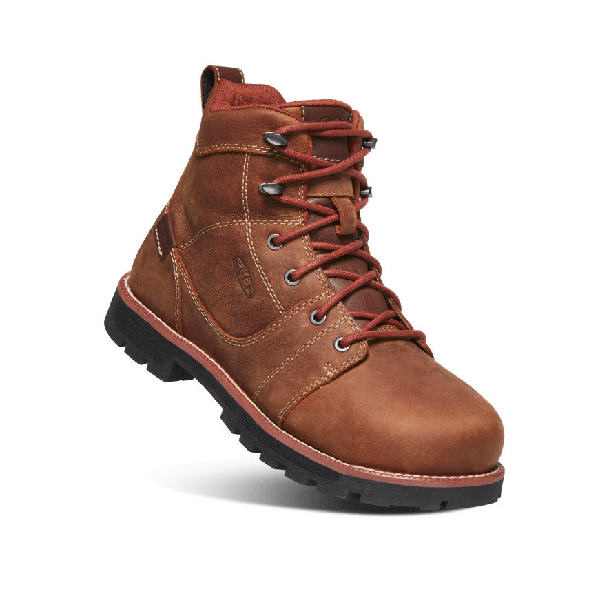 Women's Seattle 6 Waterproof Boot (Aluminum Toe) | Gingerbread/Black - Image 3