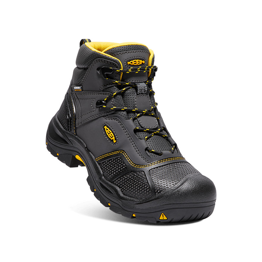 Men's Logandale Waterproof Boot (Steel Toe) | Raven/Black - Image 4