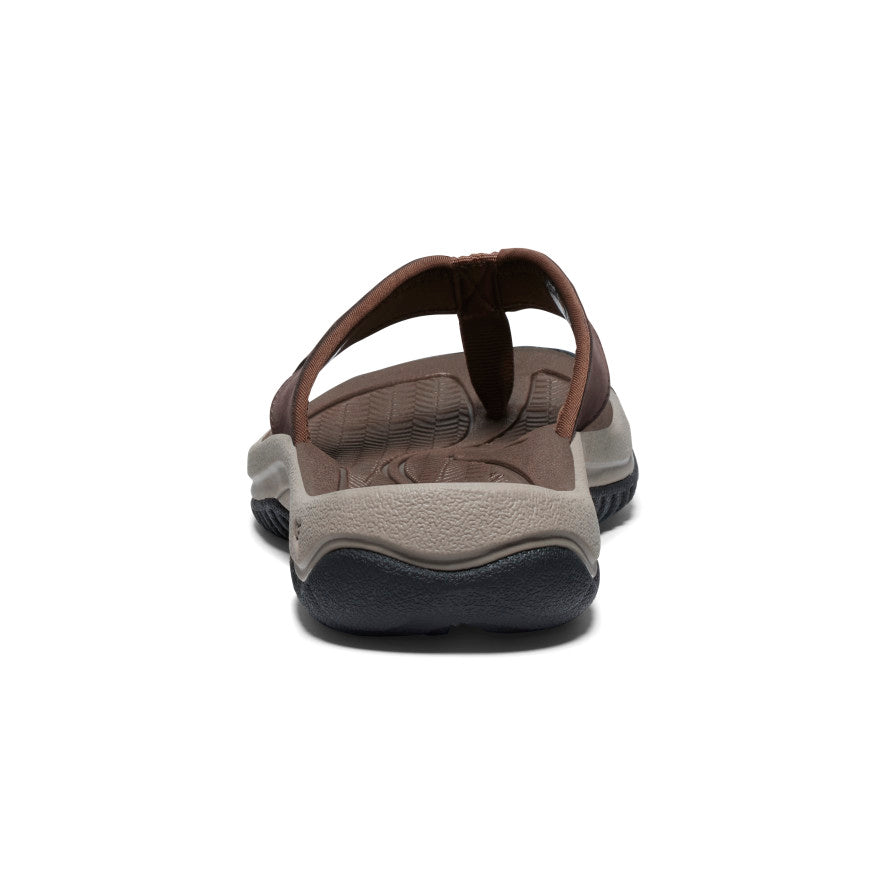 Men's Kona Leather Flip-Flop | Java/Dark Earth - Image 5