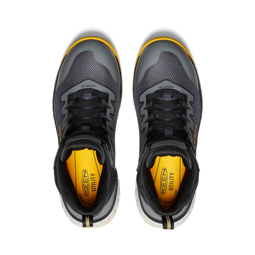 Men's Arvada Mid Work Sneaker (Carbon Toe) | Black/Keen Yellow - Image 4